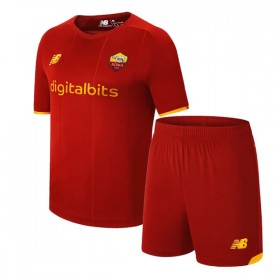 Jalkapallo Pelipaidat AS Roma Lasten Kotipaita 2021-2022 Lyhythihainen